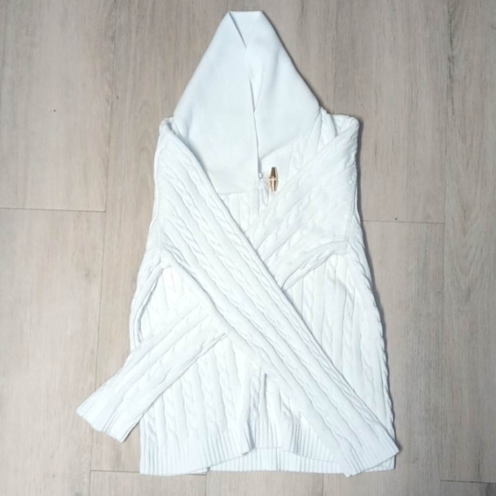 Thick hoodie woven sweater